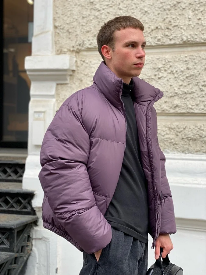 Бомбер оверсайз мужской SHU фиолетовый