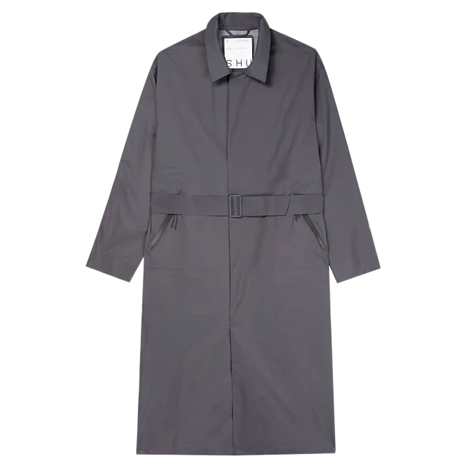 Рипстоп тренч мужской SHU тёмно-серый