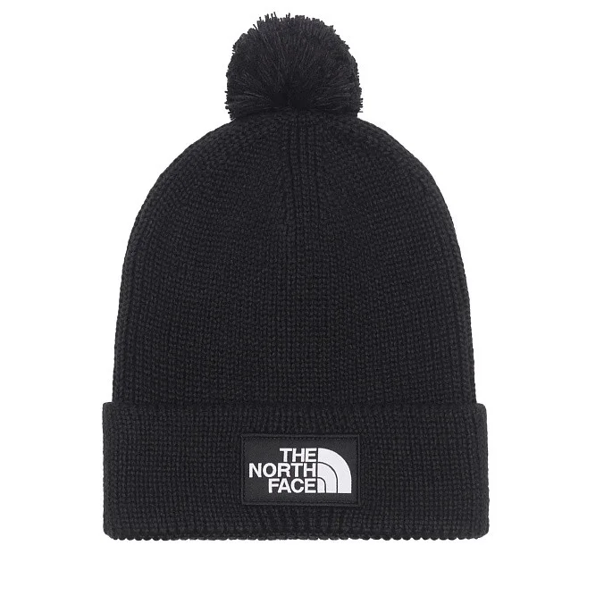 Шапка The North Face TNF Logo Box Pom Beanie TNF Black