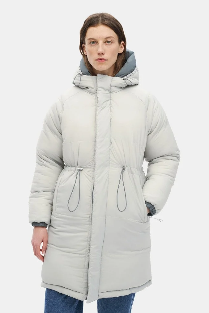 Двусторонняя куртка женская SHU тёмно-серая