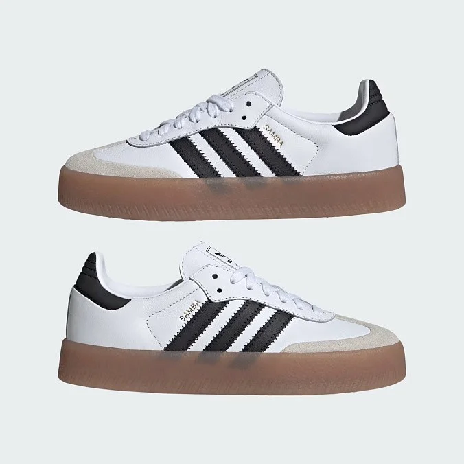 Кроссовки женские adidas Originals Sambae Cloud White/Core Black/Gold Metallic