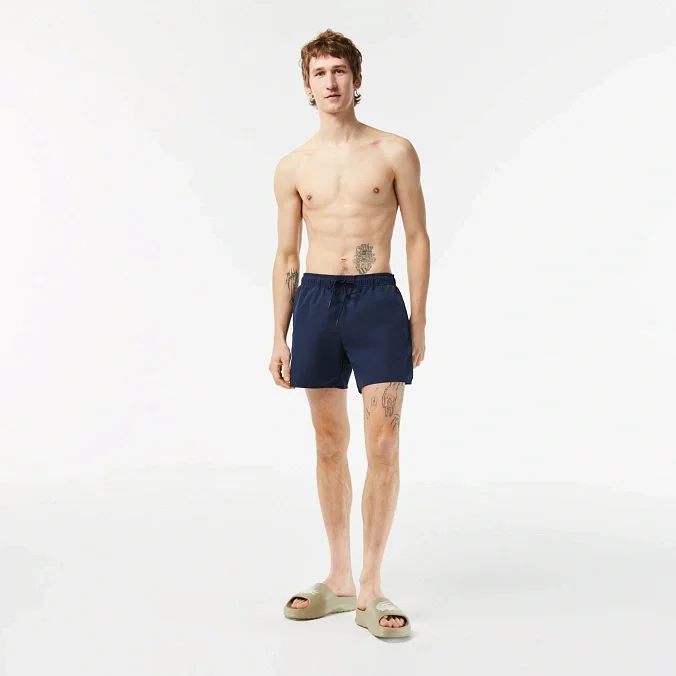 Шорты Lacoste Lightweight Monochrome Swim Trunks Navy Blue/Green