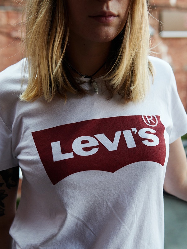 Женская футболка Levi's The Perfect Tee Batwing Bright White