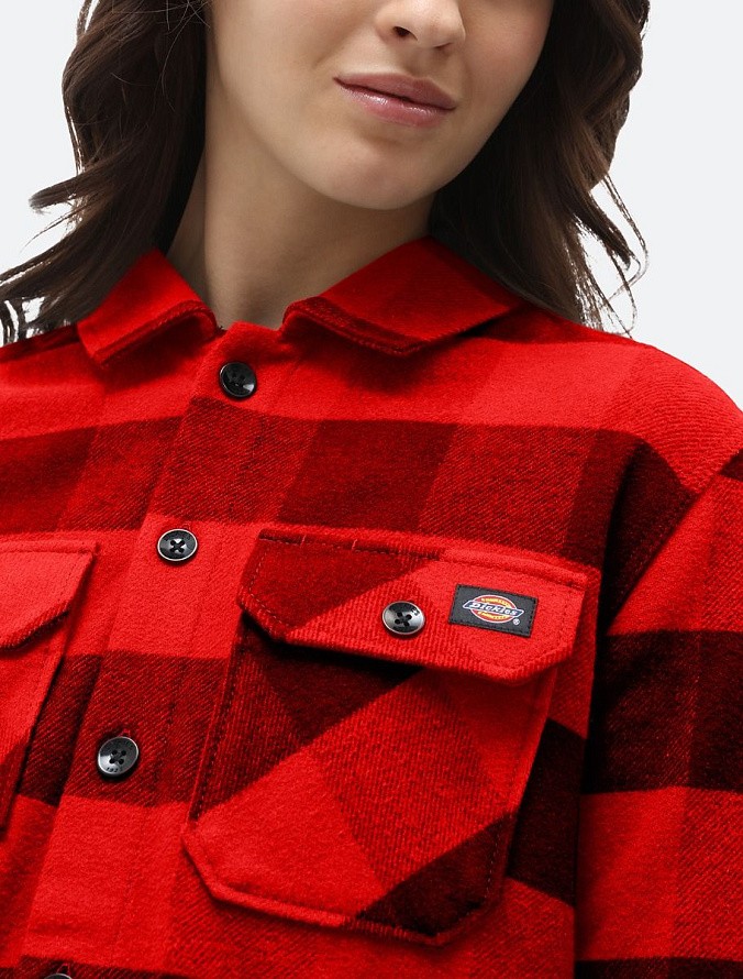 Рубашка женская Dickies New Sacramento Shirt Red