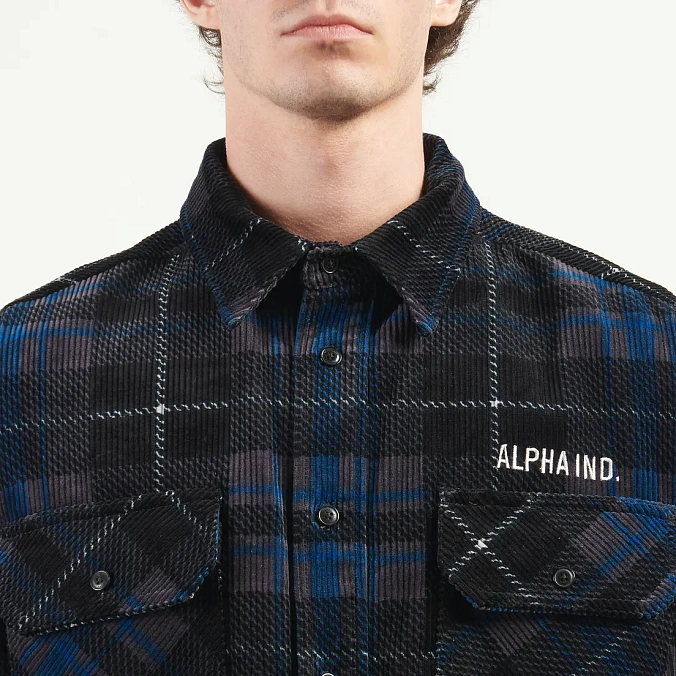 Рубашка Alpha Industries Unfrm Flannel Shirt Black