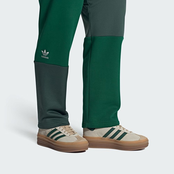 Кроссовки женские adidas Originals Gazelle Bold Cream White/Collegiate Green/Magic Beige
