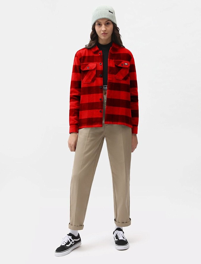 Рубашка женская Dickies New Sacramento Shirt Red